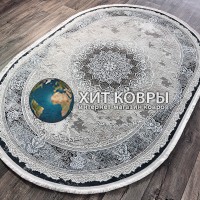 Турецкий ковер Deko 20119 Серый овал